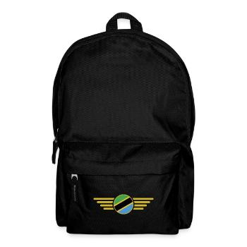 J’aime la Tanzanie, T-Shirt Design Style Élégance - Sac à dos - noir - Devant