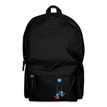 Ein Herz für Rollschuhe Fahren Skater Geschenk - Rucksack - Schwarz - Vorne