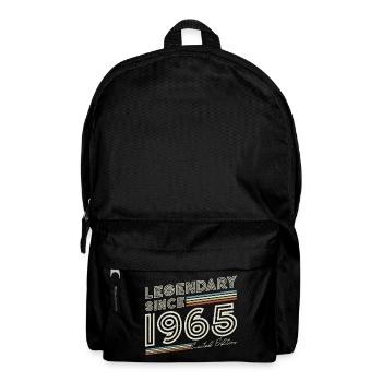 Legendary since 1965 vintage birthday - Backpack - black - Front