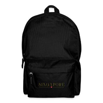J’aime Singapour, T-shirt design de style élégance - Sac à dos - noir - Devant