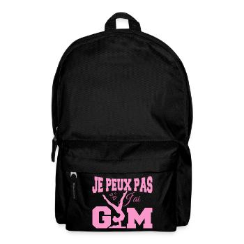 Gymnastik-Geschenk Ich kann nicht Fitnessstudio - Rucksack - Schwarz - Vorne