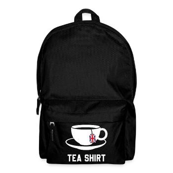 Teehemd – Wortspiel mit ruhiger Teetasse - Rucksack - Schwarz - Vorne