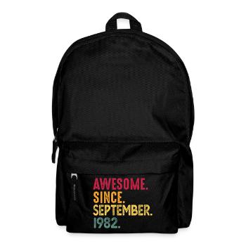 Septembre 1982 - cadeau du 40e anniversaire. Génial. - Sac à dos - noir - Devant