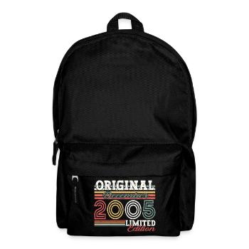 Décembre Année 2005 Cadeau du 17e anniversaire - Sac à dos - noir - Devant
