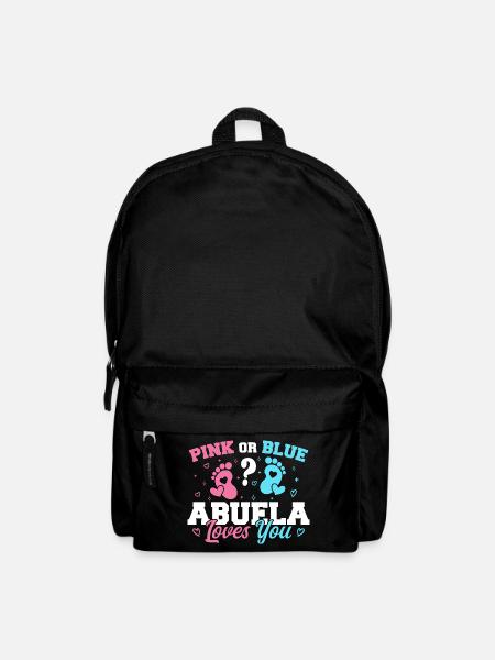 Rosa oder Blau Abuela liebt dich - Abuela Oma - Rucksack - Schwarz