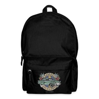 Raggare Life est une croisière Suède Flag En détresse - Sac à dos - noir - Devant