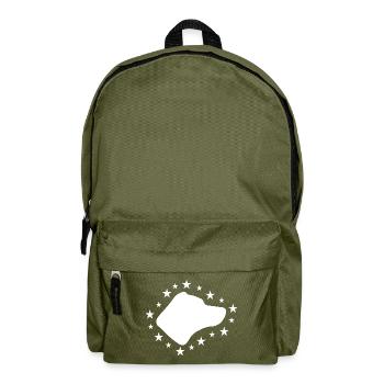 Jack Russell Terrier - Rucksack - Olivgrün - Vorne