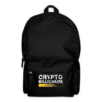 Crypto Millionaire Bitcoin T Shirt Trading - Backpack - black - Front