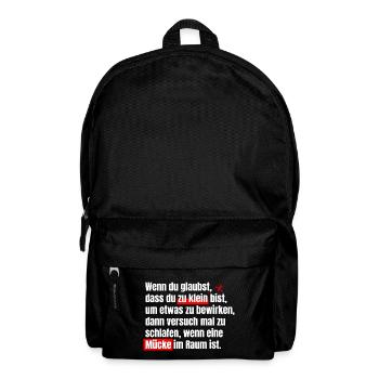 Protest, Demokratie, Klima, Politik, Widerstand - Rucksack - Schwarz - Vorne