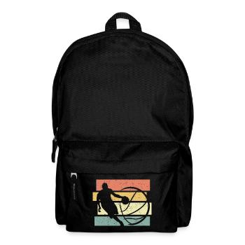 Basketball Retro Vintage - Rucksack - Schwarz - Vorne