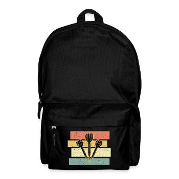 Dart retro vintage - Rucksack - Schwarz - Vorne