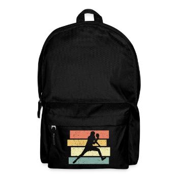 Ping-pong rétro vintage - Sac à dos - noir - Devant