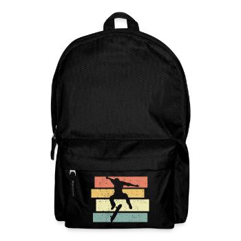 Skateboard Retro vintage Skating Skateboard Legend - Rucksack - Schwarz - Vorne