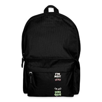Funny funny Unique cool humor vector - Backpack - black - Front