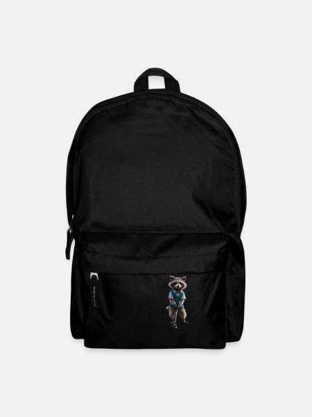 Sport-Waschbär - Rucksack - Schwarz