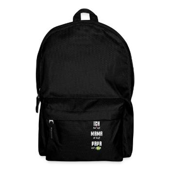 Ich bin süß Mama ist heiß Papa hat Glück - Rucksack - Schwarz - Vorne