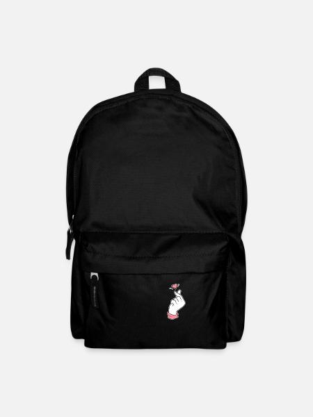 Cute Heart Kpop Fan ou poison coréen - Sac à dos - noir