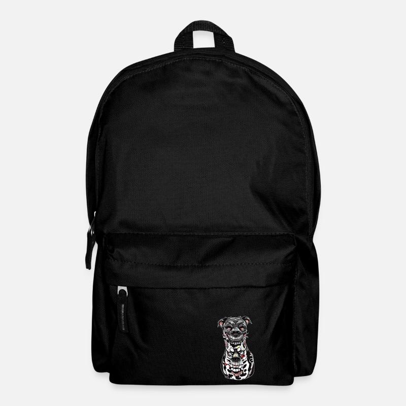 Impression d’illustration de chien sombre - Sac à dos - noir