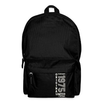Février né 1975 48ème anniversaire cadeau homme - Sac à dos - noir - Devant