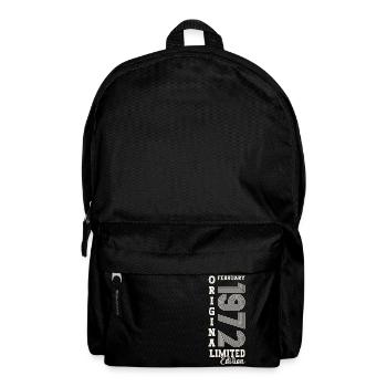 Février né 1972 51ème anniversaire cadeau homme - Sac à dos - noir - Devant