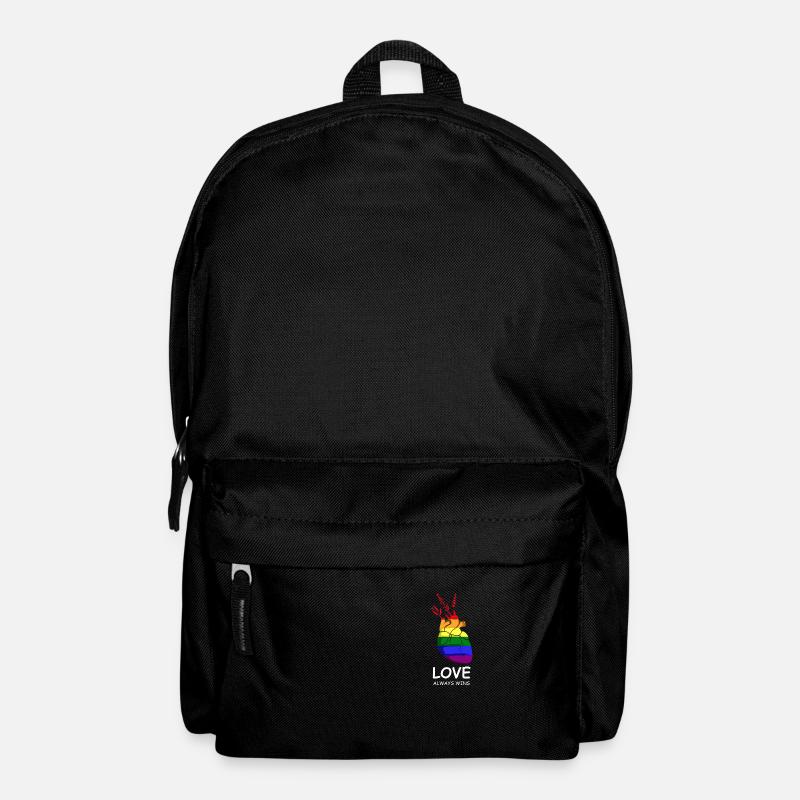 Liebe gewinnt Liebende Person Gift - Rucksack - Schwarz