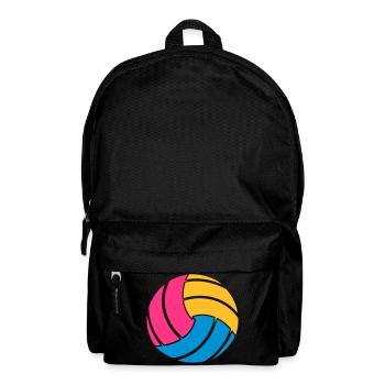 Le ballon de volley-ball - Sac à dos - noir - Devant