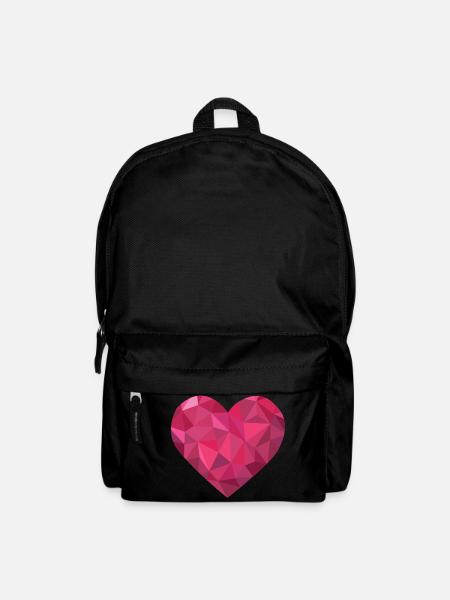 i love you ich liebe dich valentines day heart her - Rucksack - Schwarz