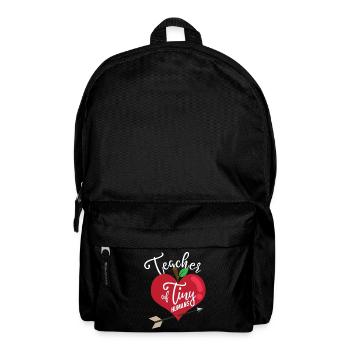 Lehrer Shirt - Herz Geschenk - Rucksack - Schwarz - Vorne