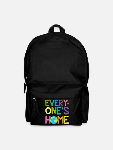 Earth Day Every One's Home Save Our Planet - Backpack - black