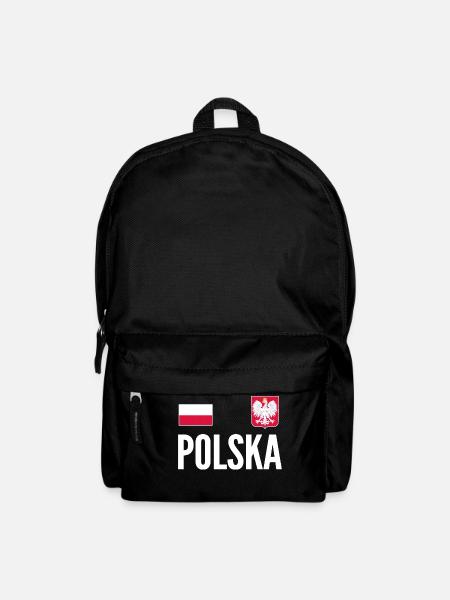 Pologne Soccer Jersey - Sac à dos - noir