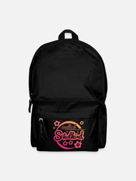Endlich Schulkind - Rucksack - Schwarz