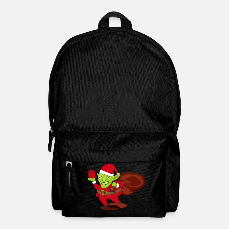 Goblin Santa Claus - Fantasy - Backpack - black