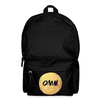 Cercle de Yoga Or om Méditation Inde Soleil Relax - Sac à dos - noir - Devant