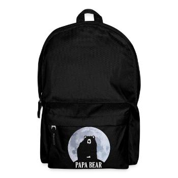 Papa Bear fier fête des pères - Sac à dos - noir - Devant