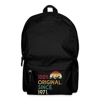 birthday 52 years 1971 Vintage 52 th birthday - Backpack - black - Front