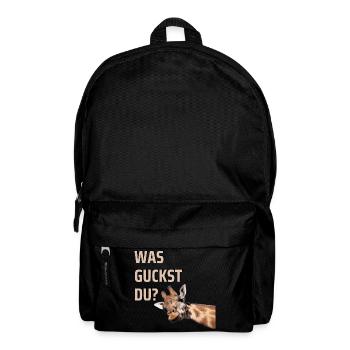 WAS GUCKST DU? - Rucksack - Schwarz - Vorne