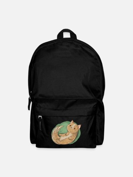 Rollendes Kätzchen - Rucksack - Schwarz