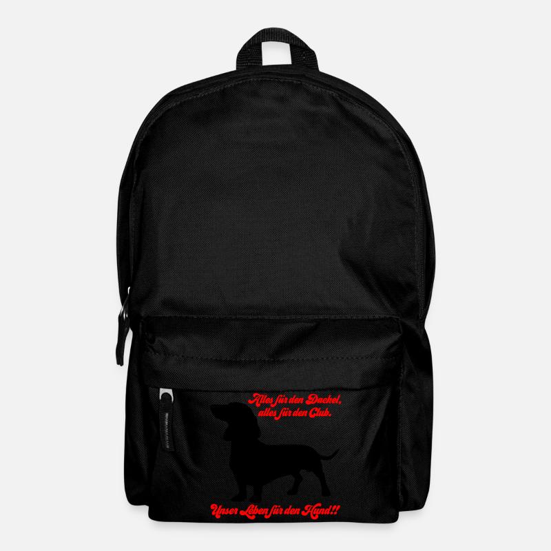 Farben änderbar | Alles für den Dackel... - Rucksack - Schwarz