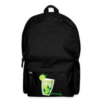 Caipirinha Glas mit Limetten Mint - Rucksack - Schwarz - Vorne