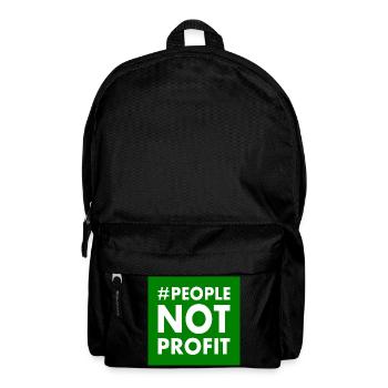 People not profit - Rucksack - Schwarz - Vorne