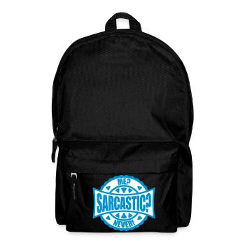 me sarcastic never Zitat - Rucksack - Schwarz - Vorne
