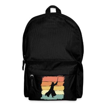 Kendo martial arts vintage retro - Backpack - black - Front