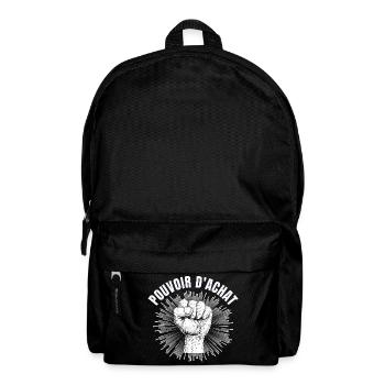 pouvoir d'achat, lutte des classes, factures - Sac à dos - noir - Devant