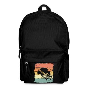 Gitarre retro vintage - Rucksack - Schwarz - Vorne