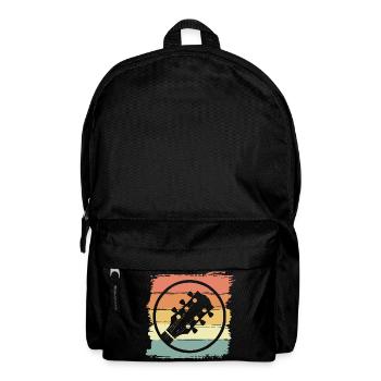 Gitarre retro vintage - Rucksack - Schwarz - Vorne