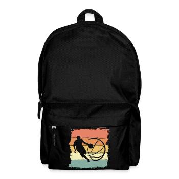 Basketball Retro Vintage - Rucksack - Schwarz - Vorne