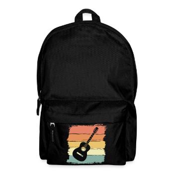 Gitarre retro vintage - Rucksack - Schwarz - Vorne