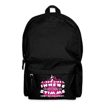 Innere Stimme - Rucksack - Schwarz - Vorne