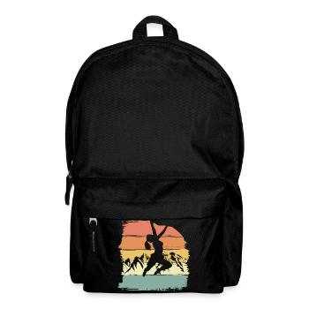 Escalade femmes rétro vintage - Sac à dos - noir - Devant