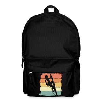 Escalade femmes rétro vintage - Sac à dos - noir - Devant